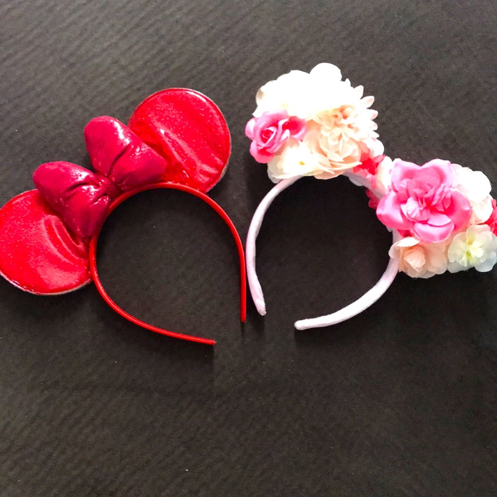 2 Minnie ear headbands